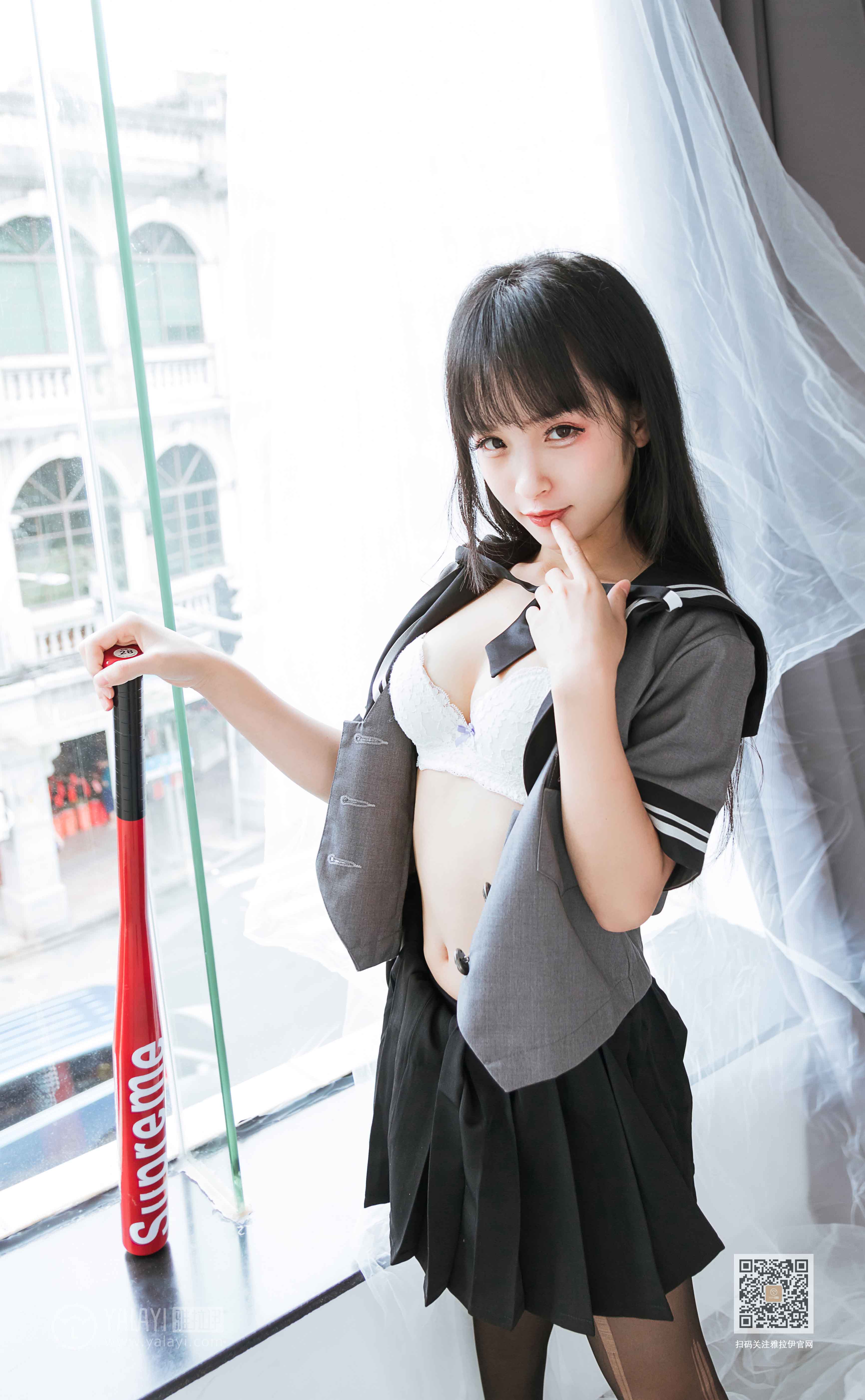 [YALAYI雅拉伊]2020.04.10Y601艾丽《疯狂的jk学妹》插图1